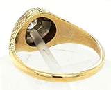 Hand Engraved Antique Victorian Engagement Ring in 18K Gold - Peters Vaults