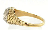 Hand Engraved Antique Victorian Engagement Ring in 18K Gold - Peters Vaults