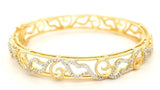 Handcrafted Diamond Bangle Bracelet in 18K Gold - Peters Vaults