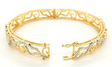 Handcrafted Diamond Bangle Bracelet in 18K Gold - Peters Vaults