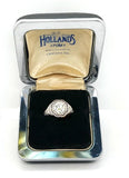 Antique Diamond Solitaire Engagement Ring in 18KW Gold - Peters Vaults