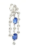 Exquisite Blue Sapphire and Diamond Drop Necklace in 18K gold - Peters Vaults