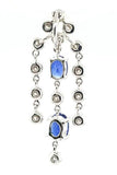 Exquisite Blue Sapphire and Diamond Drop Necklace in 18K gold - Peters Vaults
