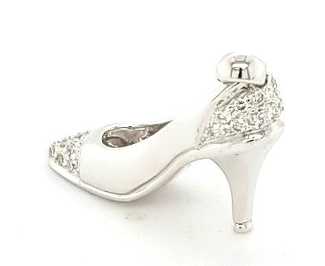 Sexy Diamond Shoe Pendant in 18K Gold - Peters Vaults