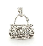 Charming Pave Set Diamond Purse in 18K Gold- Peters Vaults