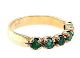 Vintage Emerald Band with Amazing Deep Green in 14K- Peters Vaults