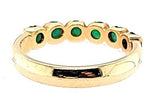 Vintage Emerald Band with Amazing Deep Green in 14K- Peters Vaults