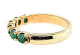 Vintage Emerald Band with Amazing Deep Green in 14K- Peters Vaults