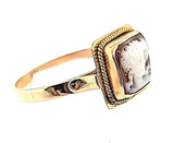 Antique Dark Coral Cameo Ring in 14K - Peters Vaults