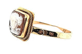 Antique Dark Coral Cameo Ring in 14K - Peters Vaults