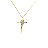 Exquisite Diamond Cross Necklace in Yellow Gold - Peter's Vaults