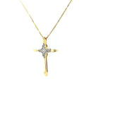 Exquisite Diamond Cross Necklace in Yellow Gold - Peter's Vaults
