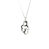 Fun & Inexpensive Bear Diamond Necklace in Sterling Silver - Peter's Vaults