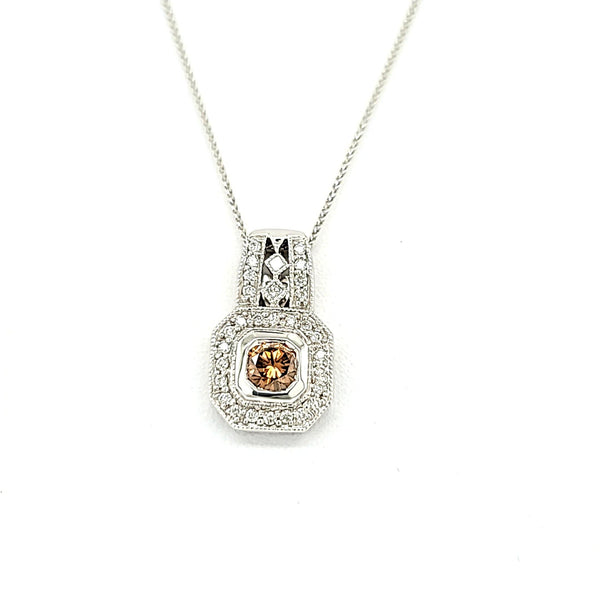 Exquisite Fancy Cognac Colored Diamond Slide in 14K Gold – Peter's Vaults