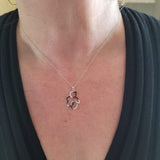 Fun & Inexpensive Bear Diamond Necklace in Sterling Silver - Peter's Vaults