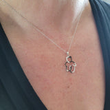 Fun & Inexpensive Bear Diamond Necklace in Sterling Silver - Peter's Vaults