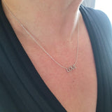 Fun & Inexpensive Love Diamond Necklace in Sterling Silver - Peter's Vaults
