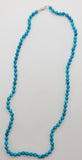 Brand New Faceted Turquoise Necklace Strand with Sterling Clasp - Exquisite