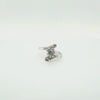 GIA Certified Euro Cut Diamond Bypass Engagement Ring in 14K - Peter's Vaults