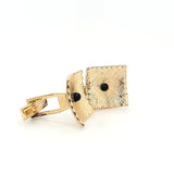 Alluring Vintage Hand-Crafted Gold Plated Onyx Cufflinks in Great Condition  Peter's Vaults