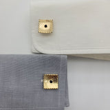 Alluring Vintage Hand-Crafted Gold Plated Onyx Cufflinks in Great Condition  Peter's Vaults