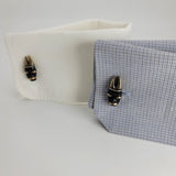 Alluring Vintage Hand-Crafted Tribal Mask Swank Cufflinks & TieLapel Pin Set  Peter's Vaults