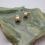 Big & Bold Vintage Handcrafted Gold Plated Faux Pearl Cufflinks  Peter's Vaults