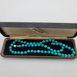 Brand New Turquoise Necklace Strand with Sterling Clasp -6mm