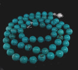 Brand New Turquoise Necklace Strand with Sterling Clasp -6mm