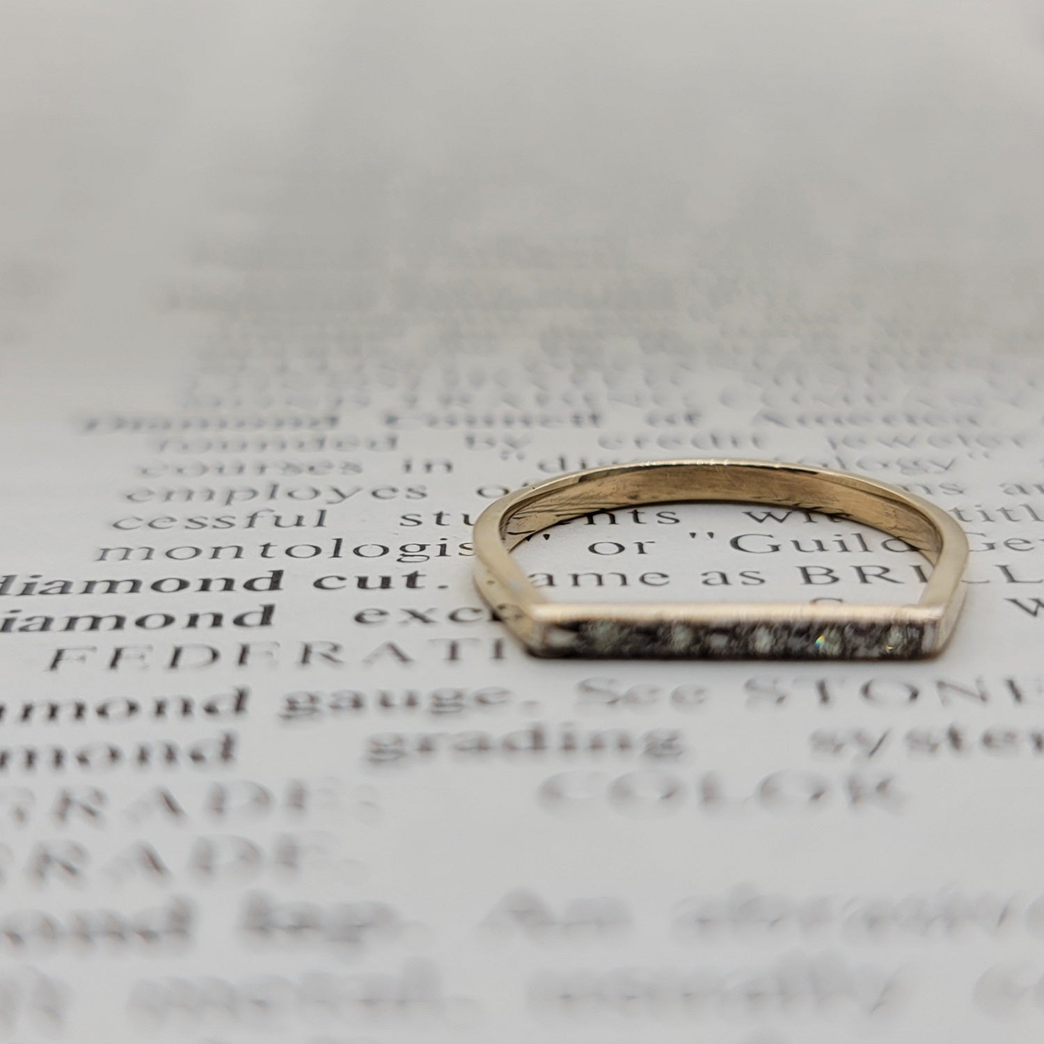 Clasically Feminine Dainty Vintage Diamond Ring in 14K  Peters Vaults