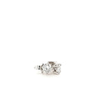 Classically Feminine Round Brilliant Diamond Stud Earrings in 14KW | Peter's Vaults