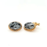 Elegant Vintage Hand-Crafted Black & White Marble Gold Plated Destino Cufflinks  Peter's Vaults