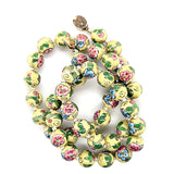 Exquisite Vintage Hand Painted Multi-Color Venetian - Murano Glass Necklace with Mille Fiori Design  Peter's Vaults