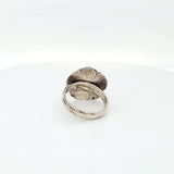 Fun and Playful Two Tone Sterling Silver and 9 Karat Gold Flower Ring