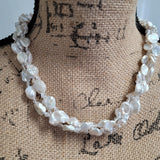 Gleaming Baroque Freshwater Pearl and Crystal Strand Necklace