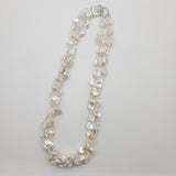 Gleaming Baroque Freshwater Pearl and Crystal Strand Necklace  Peters Vault