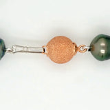 Gleaming Peacock Tahitian Circle Pearl Necklace  - Peters Vaults