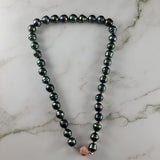 Gleaming Peacock Tahitian Circle Pearl Necklace  - Peters Vaults