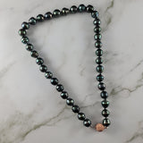 Gleaming Peacock Tahitian Circle Pearl Necklace  - Peters Vaults