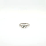 Iconic .84 carat Old Cut Diamond Solitaire Engagement Ring in Platinum - Peters Vaults