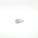 Iconic .84 carat Old Cut Diamond Solitaire Engagement Ring in Platinum - Peters Vaults