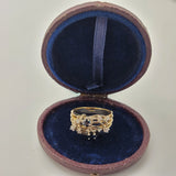 Intriguing One of a Kind Vintage Sapphire and Diamond Estate Ring in 14K | Peters Vaults