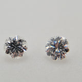Matching Pair of Round Brilliant Cut Loose Diamonds .32ctw Perfect for Stud Earrings  Peters Vaults