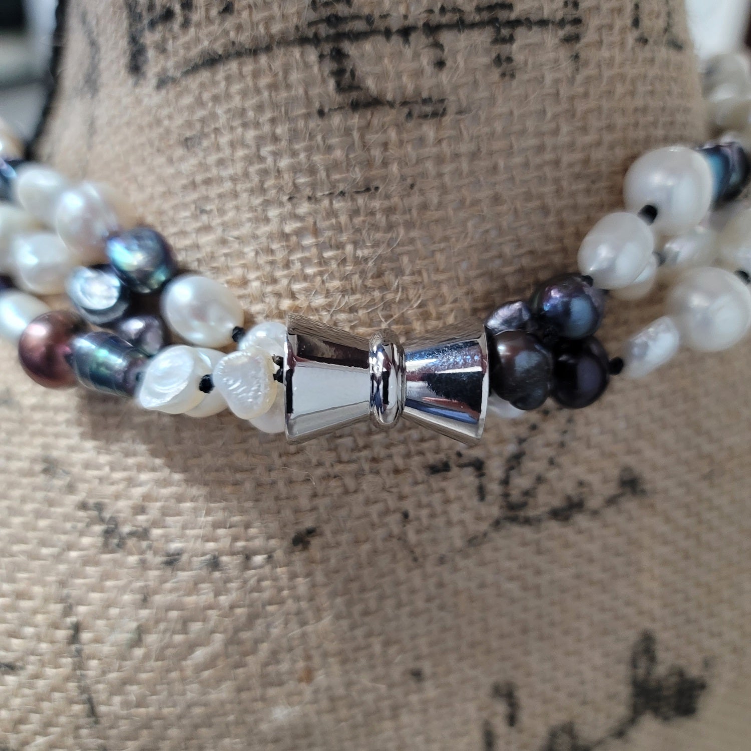 Multi Layer Freshwater Pearl Strand Necklace with Multi Colors  Peters Vault