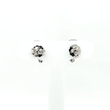 Shimmering Tahitian Pearl and Diamond Stud Earrings in 14K White Gold  Peter's Vault