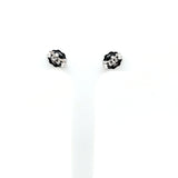 Shimmering Tahitian Pearl and Diamond Stud Earrings in 14K White Gold  Peter's Vault