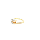 Sparkling Vintage Diamond Cocktail Bypass Ring in 14K with Old Cuts | Peters Vaults