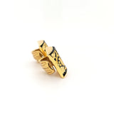 Vintage Damascene Hand-crafted Hummingbird Clip on Earrings - Gold Plated | Peter's Vaults