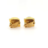 Vintage Damascene Hand-crafted Hummingbird Clip on Earrings - Gold Plated | Peter's Vaults