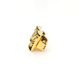 Vintage Damascene Hand-crafted Hummingbird Clip on Earrings - Gold Plated | Peter's Vaults